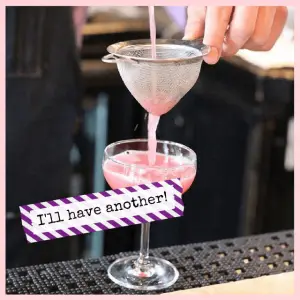 What’s On The Menu? Nothing, There Isn’t One! - pink cocktail