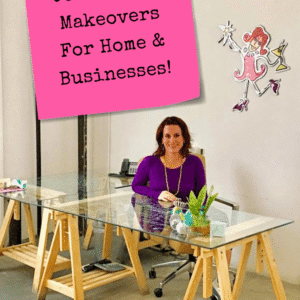 Cool Office Makeovers For Home & Businesses! - Pinterest title image