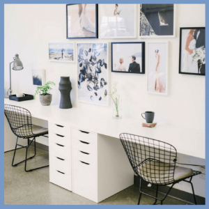 Cool Office Makeovers For Home & Businesses! - white office desk for 2
