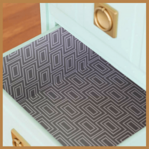 Cool Office Makeovers For Home & Businesses! - contact paper lining a drawer
