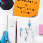 Smart Household Tips For Back To School Season! - Pinterest title image