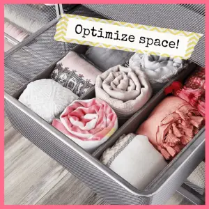 Smart Household Tips For Back To School Season! - metal drawer storage filled with scarves