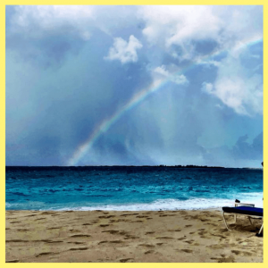 Magic Month Of Wildlife, Airstreams & Bahamas! - rainbow on the beach in the Bahamas