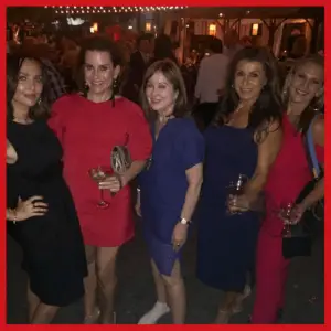Biz School, Bahamas & A Big *SS Airstream! - Marley and 4 girlfriends at the Pasadena Wine and Food Festival