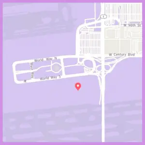 Biz School, Bahamas & A Big *SS Airstream! - map pinpointing LAX airport