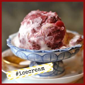 Fall Fruit Dessert Recipes For Entertaining! - bowl of fig ice cream