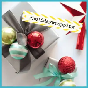 Gift Wrapping: The Presentation Of Presents! - presents wrapped with Christmas ornament balls on top