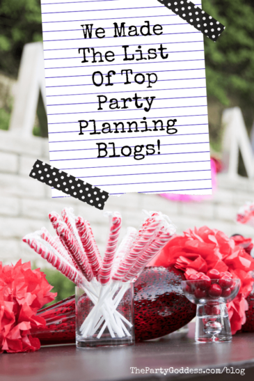 We Made The List Of Top Party Planning Blogs!The Party Goddess