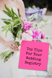 Top Tips For Your Wedding Registry - Pinterest title image