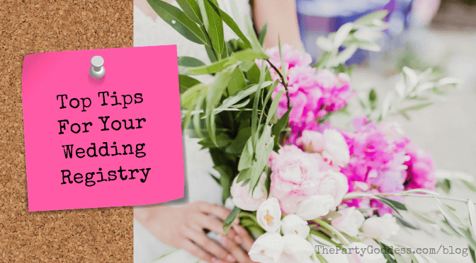 Top Tips For Your Wedding Registry - blog title image
