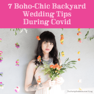 7 Boho-Chic Backyard Wedding Tips During Covid - Instagram title image