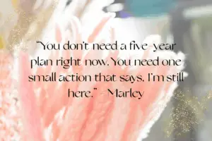 party flowers with quote symbolizing a new year and an action plan