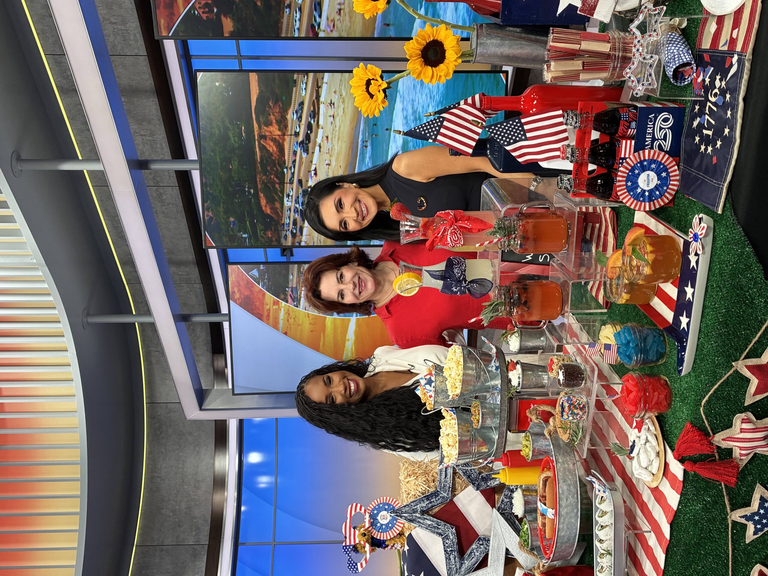 Marley and 2 CBS co-hosts with the best tablescape ideas for a 4th of July celebration.
